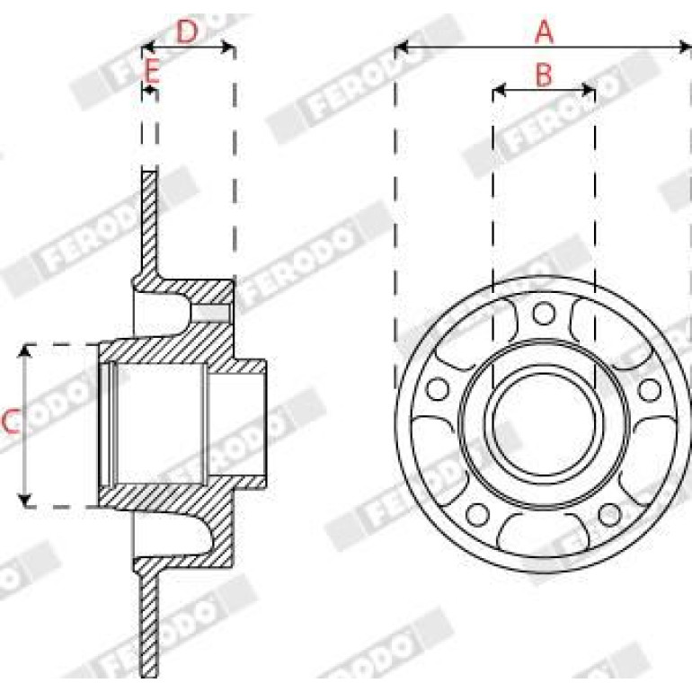 Bremsscheibe DDF2820C-1 Bremsscheibe DDF2820C-1