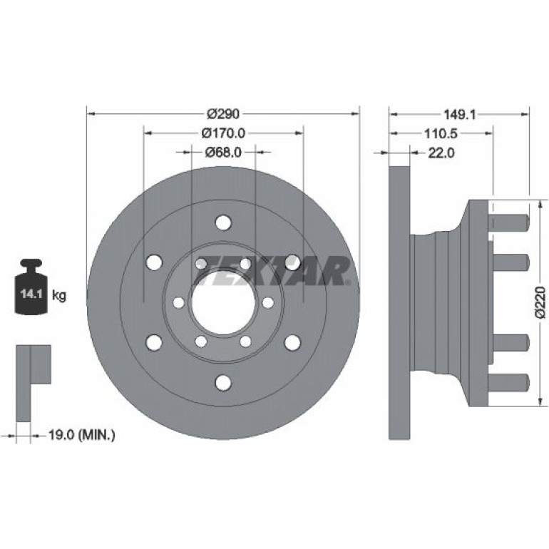 Bremsscheibe 93095100