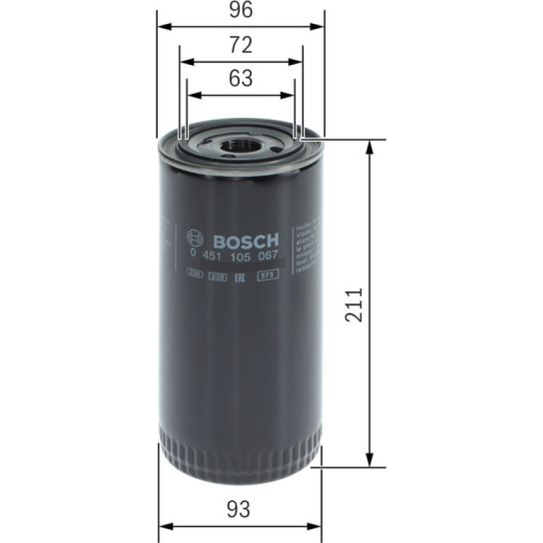 BOSCH 0 451 105 067 Ölfilter