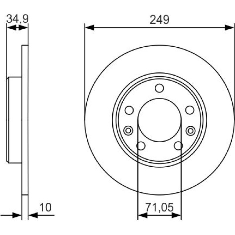 Bremsscheibe 0 986 479 C23 Bremsscheibe 0 986 479 C23
