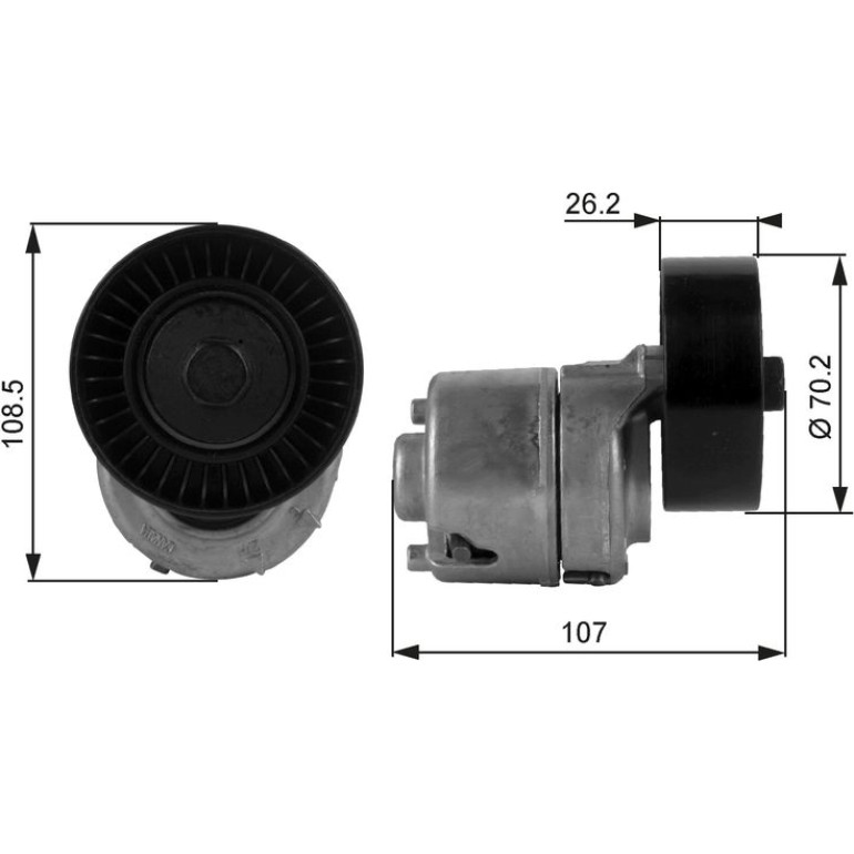 Spannrolle, Keilrippenriemen T38215 Spannrolle, Keilrippenriemen T38215