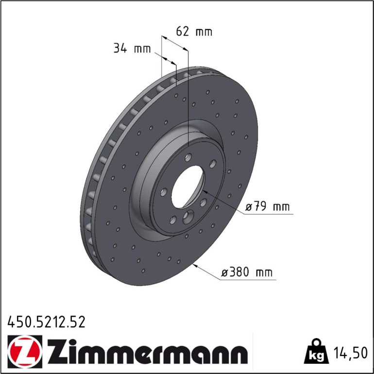 Bremsscheibe 450.5212.52 Bremsscheibe 450.5212.52