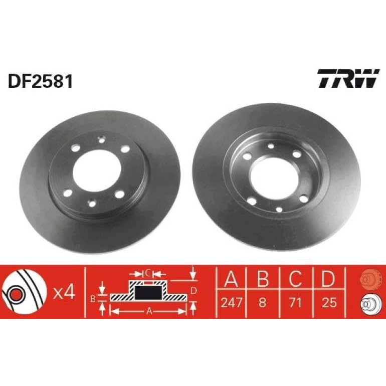 Bremsscheibe DF2581