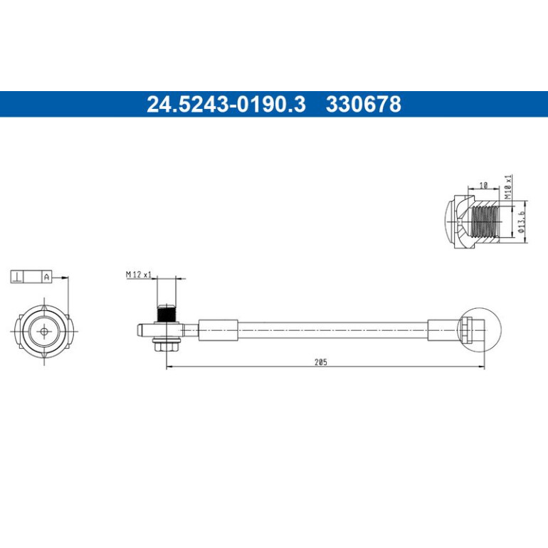 Bremsschlauch 24.5243-0190.3 Bremsschlauch 24.5243-0190.3