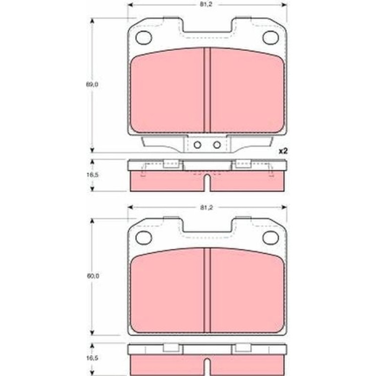 Bremsbelagsatz, Scheibenbremse GDB3104 Bremsbelagsatz, Scheibenbremse GDB3104