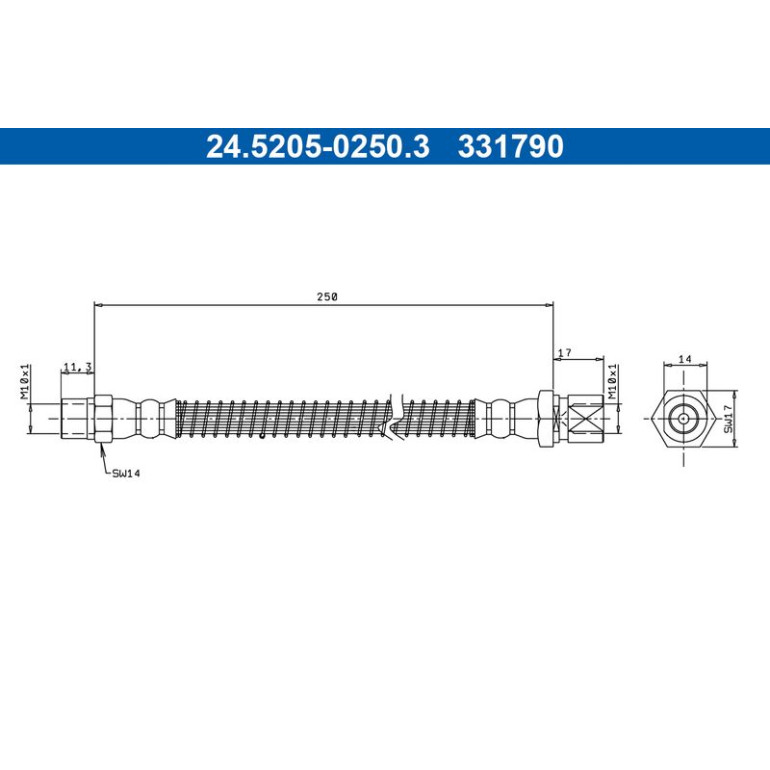 Bremsschlauch 24.5205-0250.3 Bremsschlauch 24.5205-0250.3