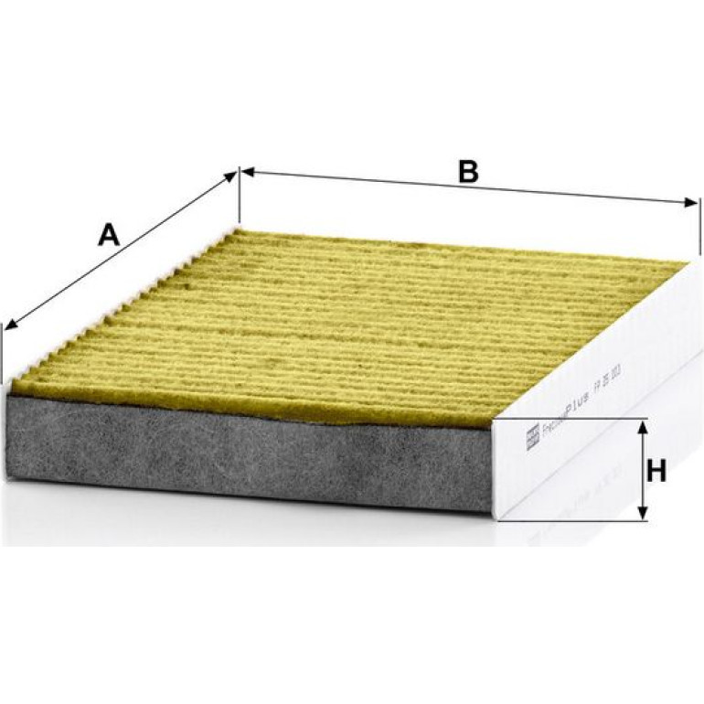 MANN-FILTER FP 25 003 Innenraumfilter FreciousPlus Aktivkohlefilter mit Polyphenol, antibakteriell, Feinstaubfilter (PM 2.5)