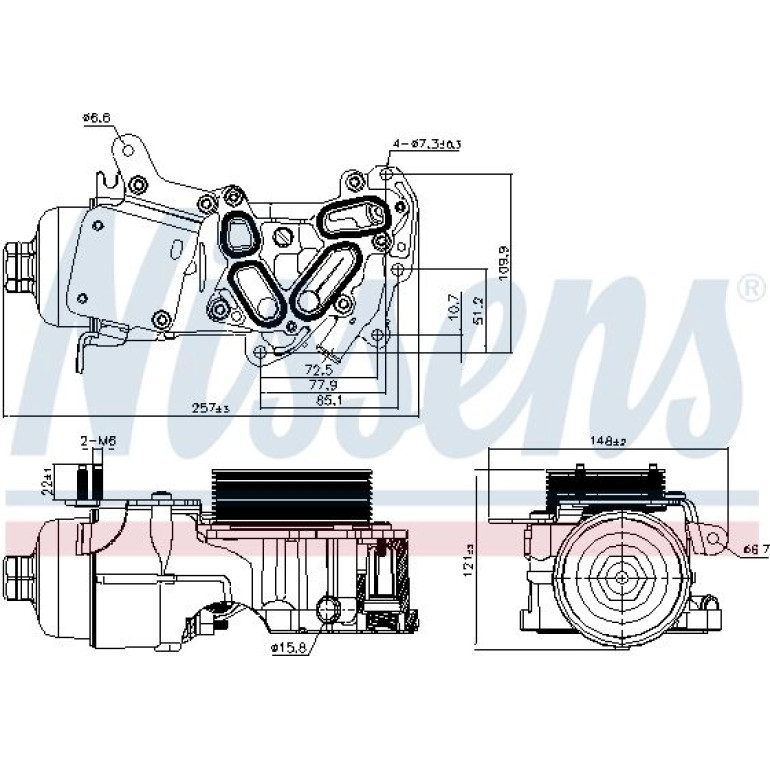 Ölkühler, Motoröl 91124 Ölkühler, Motoröl 91124