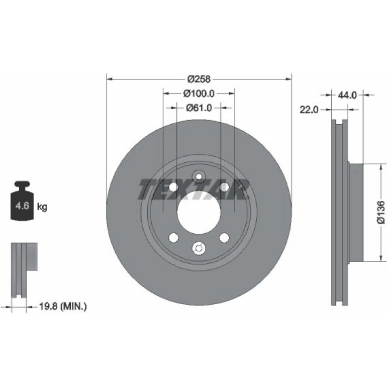 Bremsscheibe 92255203 Bremsscheibe 92255203