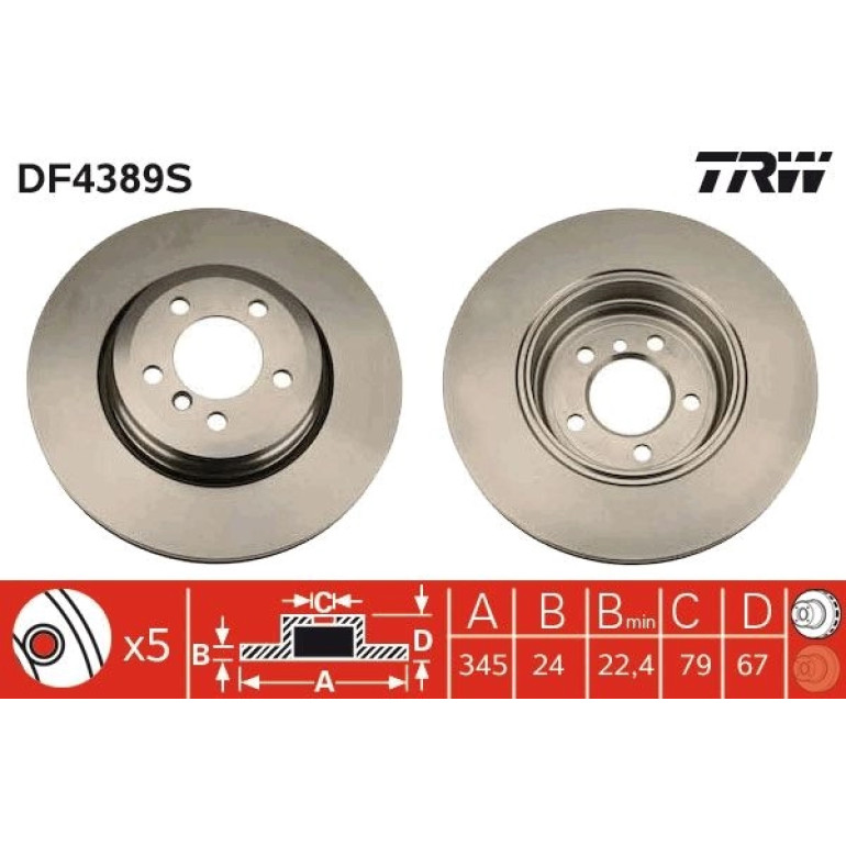 Bremsscheibe DF4389S Bremsscheibe DF4389S