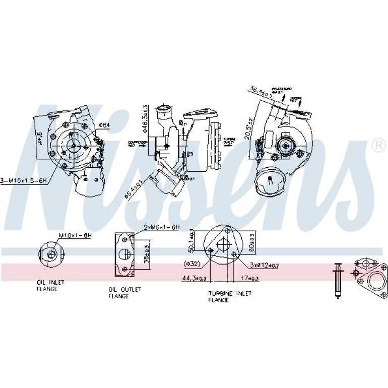 Nissens Turbolader 93186 Nissens Turbolader 93186