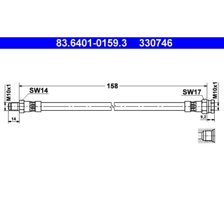 Bremsschlauch 83.6401-0159.3 Bremsschlauch 83.6401-0159.3