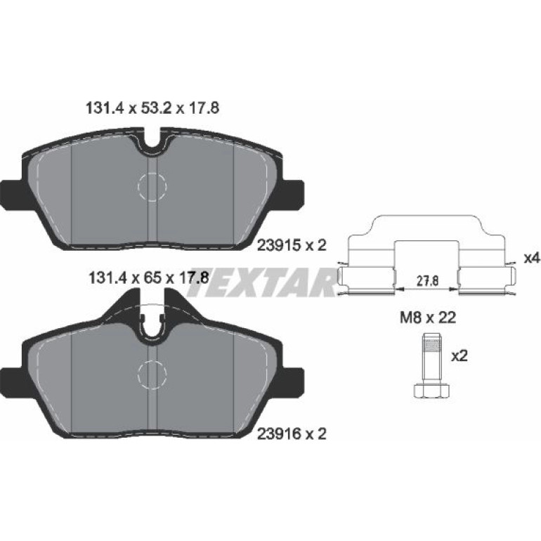 Bremsbelagsatz, Scheibenbremse 2391503 Bremsbelagsatz, Scheibenbremse 2391503