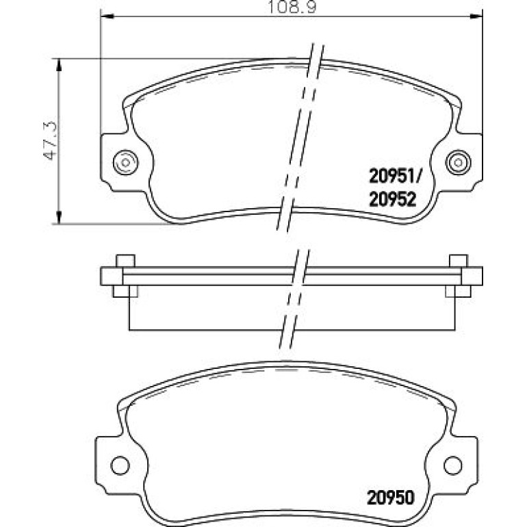 Bremsbelagsatz, Scheibenbremse 8DB 355 007-121 Bremsbelagsatz, Scheibenbremse 8DB 355 007-121