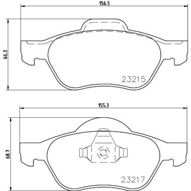 Bremsbelagsatz, Scheibenbremse 8DB 355 009-091