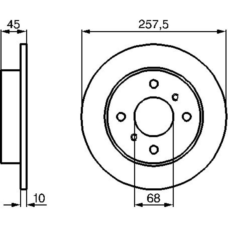 Bremsscheibe 0 986 478 564 Bremsscheibe 0 986 478 564