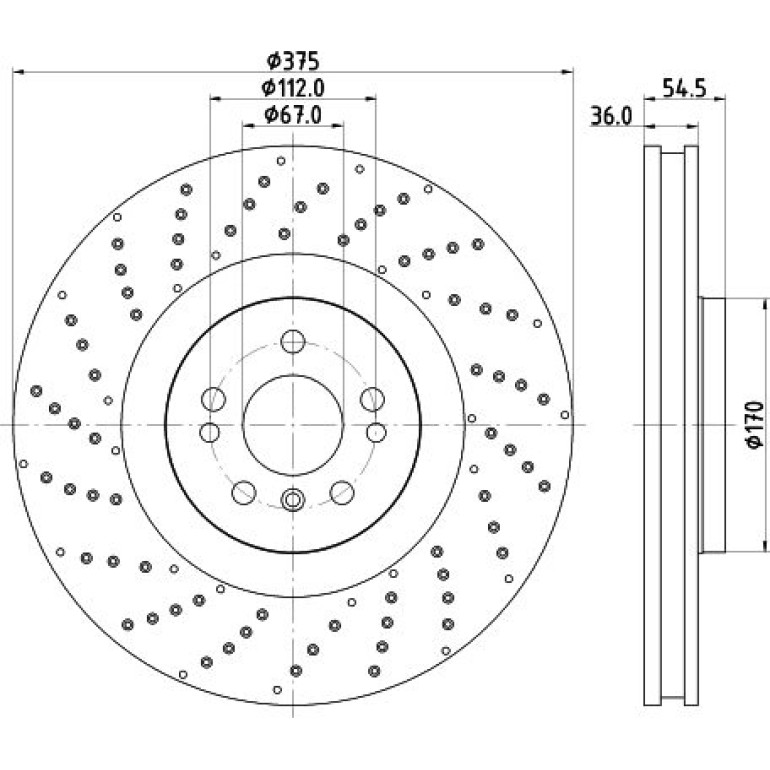 Bremsscheibe 8DD 355 125-041