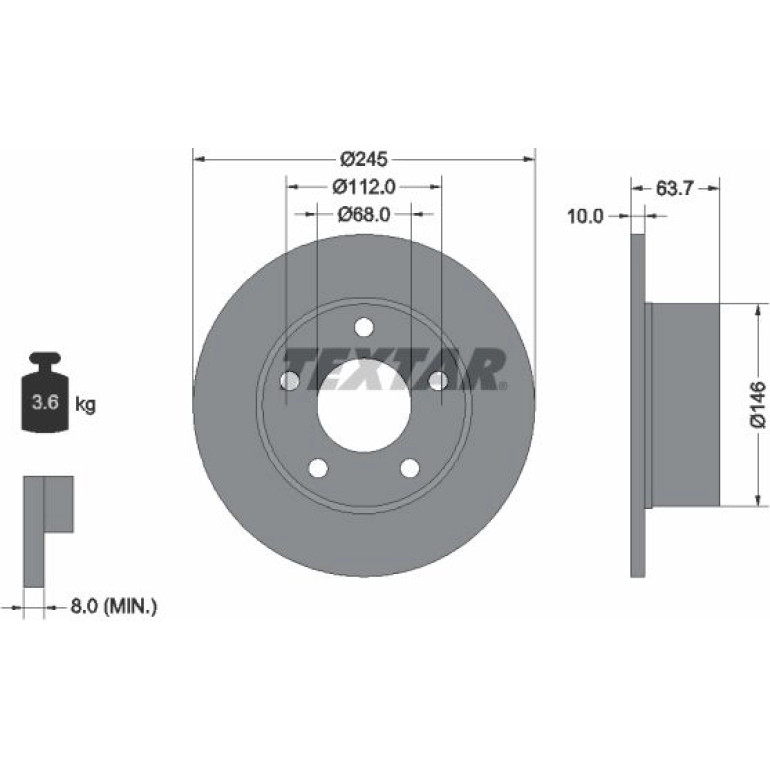 Bremsscheibe 92057503 Bremsscheibe 92057503