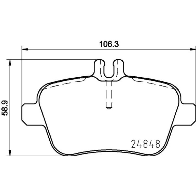 Bremsbelagsatz, Scheibenbremse 8DB 355 019-641
