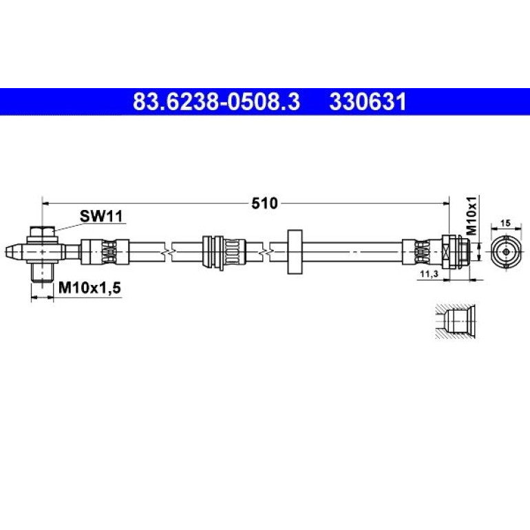Bremsschlauch 83.6238-0508.3 Bremsschlauch 83.6238-0508.3