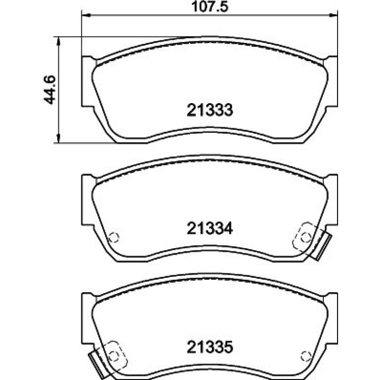 Bremsbelagsatz, Scheibenbremse 8DB 355 005-711