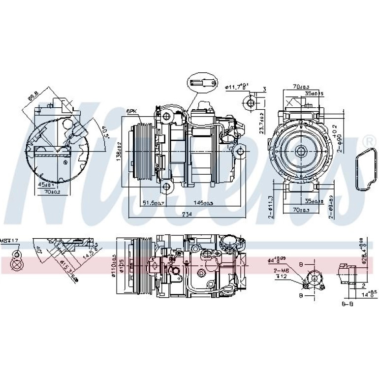 Kompressor, Klimaanlage 890390