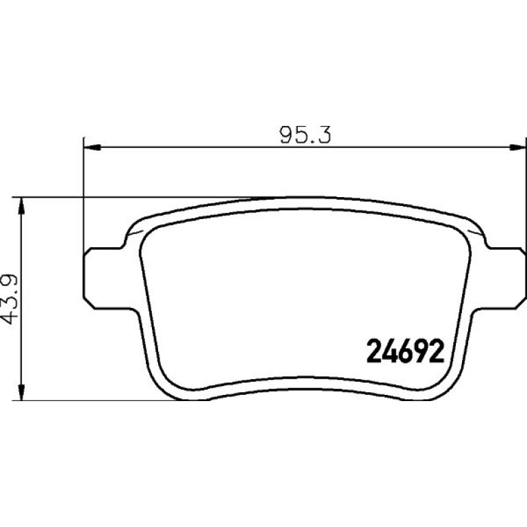 Bremsbelagsatz, Scheibenbremse 8DB 355 020-641 Bremsbelagsatz, Scheibenbremse 8DB 355 020-641