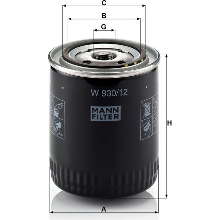 Ölfilter W 930/12 Ölfilter W 930/12