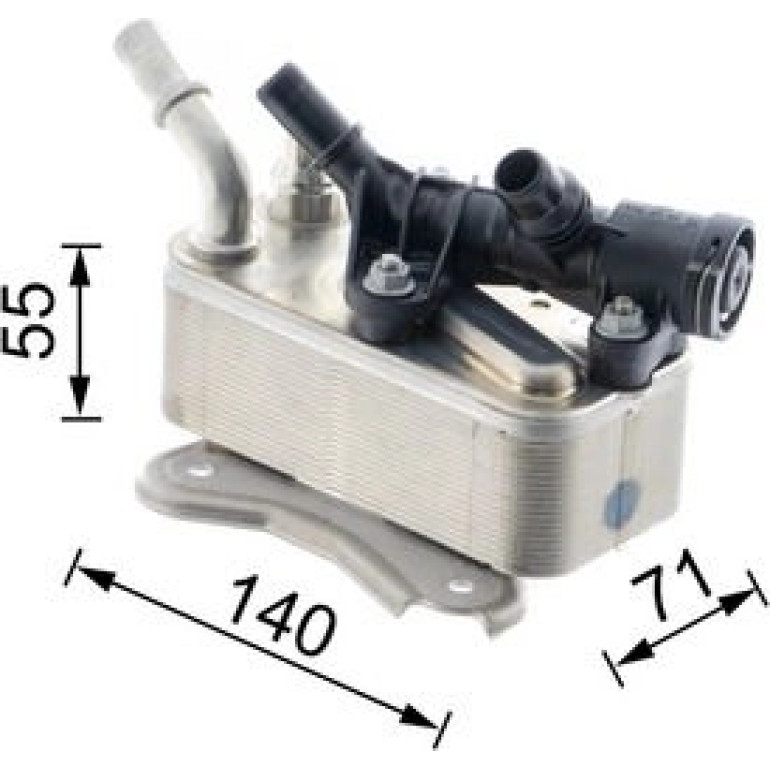 Ölkühler, Automatikgetriebe CLC 225 000P Ölkühler, Automatikgetriebe CLC 225 000P