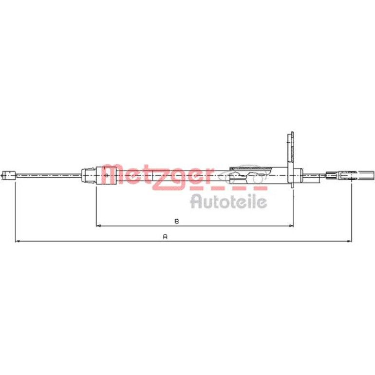 Seilzug, Feststellbremse 10.9327 Seilzug, Feststellbremse 10.9327