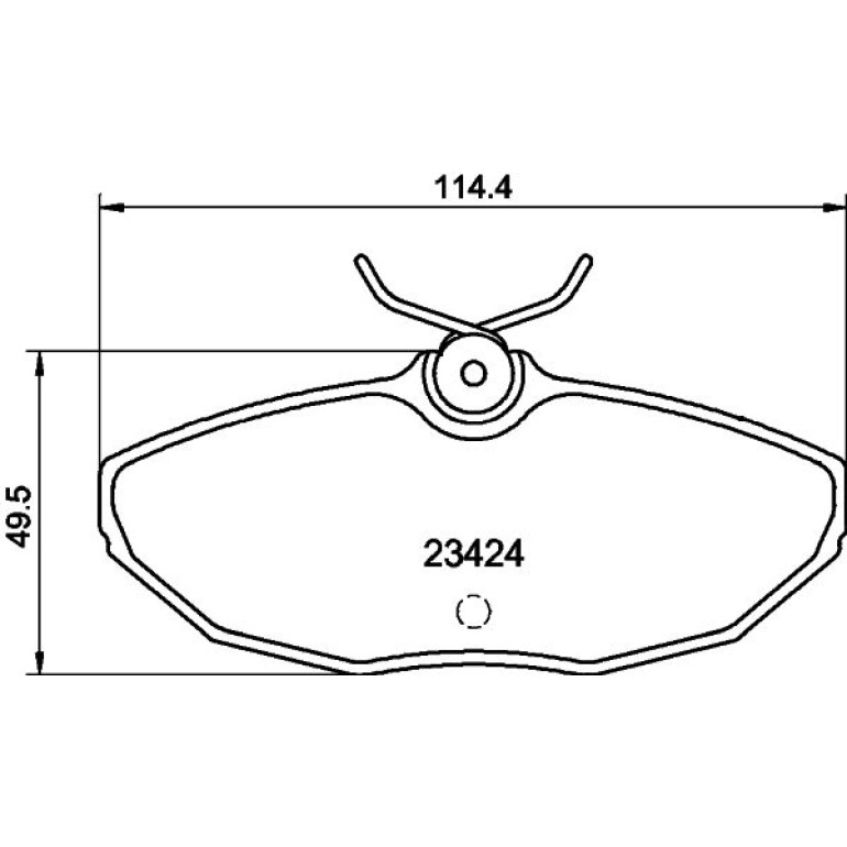 Bremsbelagsatz, Scheibenbremse 8DB 355 018-561 Bremsbelagsatz, Scheibenbremse 8DB 355 018-561