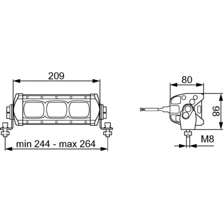 Arbeitsscheinwerfer 1GE 360 000-002