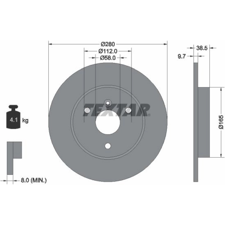 Bremsscheibe 92155503 Bremsscheibe 92155503