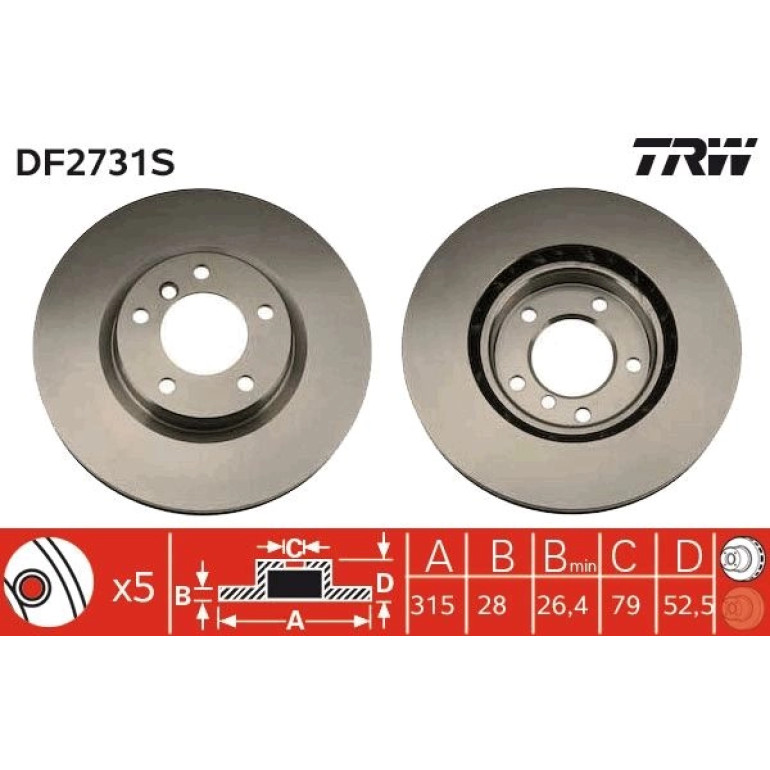 Bremsscheibe DF2731S Bremsscheibe DF2731S