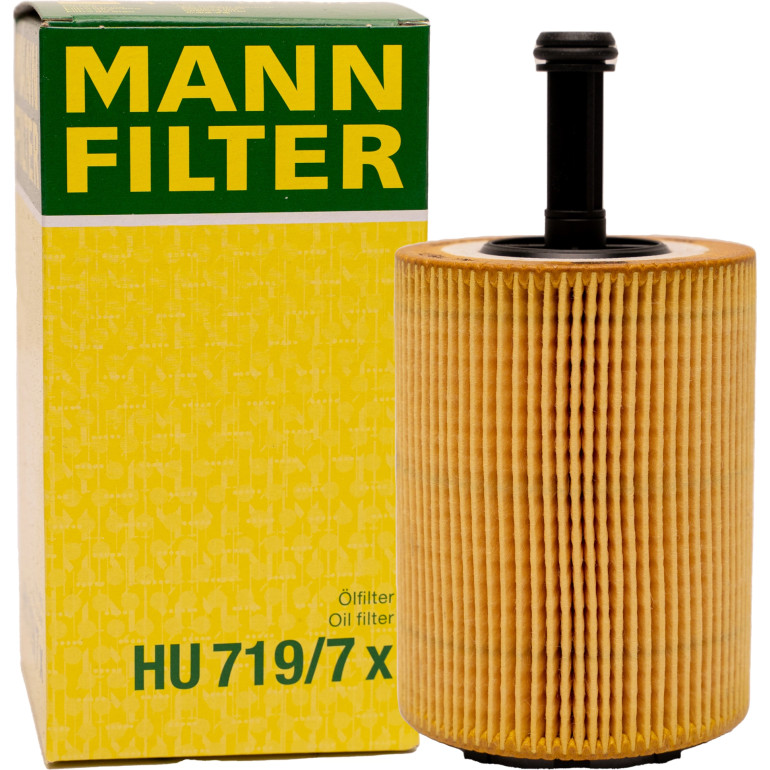 MANN-FILTER HU 719/7 x Ölfilter mit Dichtung, Filtereinsatz MANN-FILTER HU 719/7 x Ölfilter mit Dichtung, Filtereinsatz