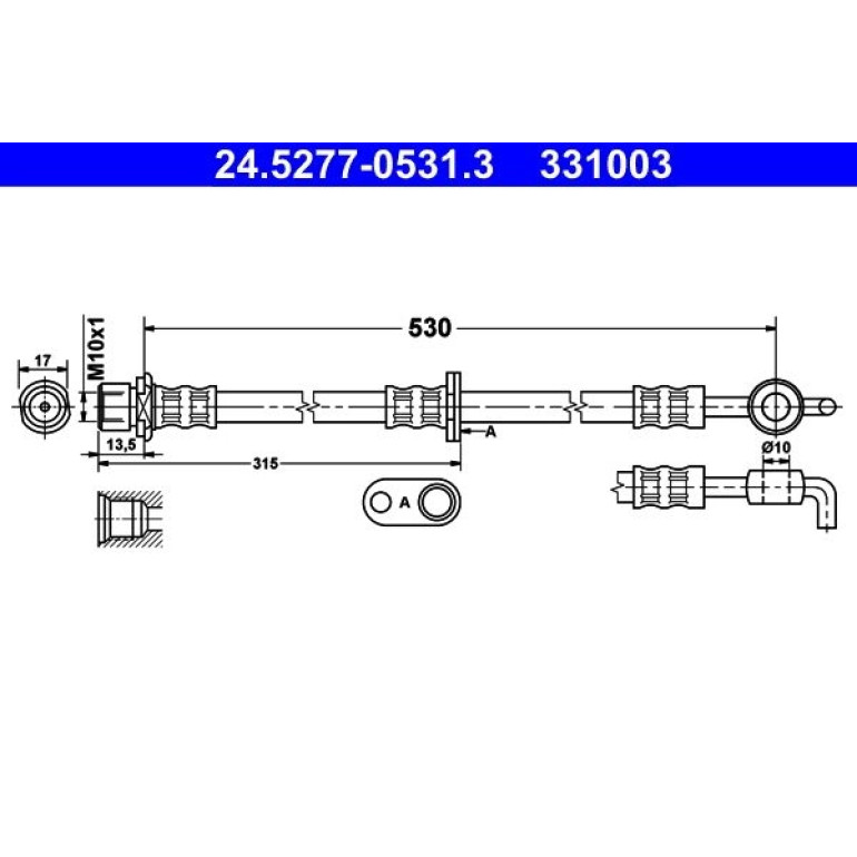 Bremsschlauch 24.5277-0531.3 Bremsschlauch 24.5277-0531.3
