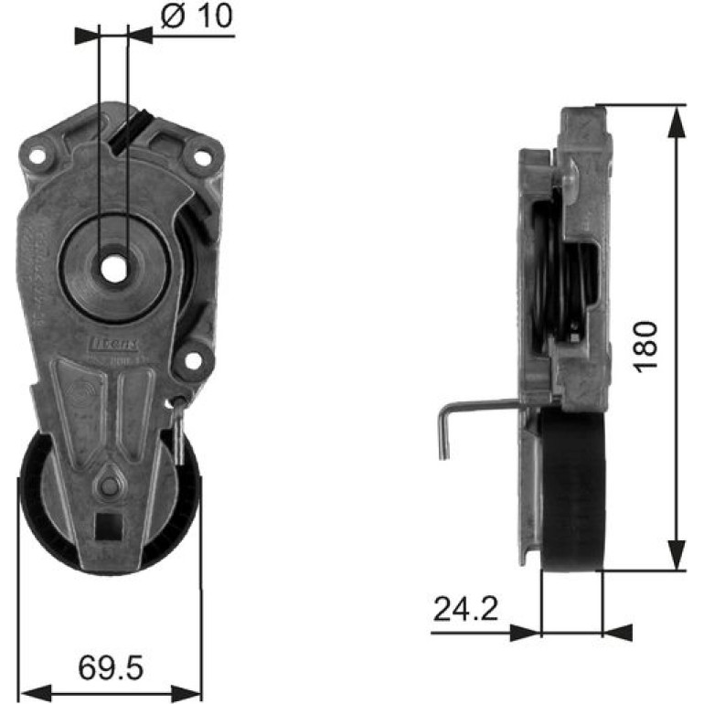 Spannrolle, Keilrippenriemen T38405 Spannrolle, Keilrippenriemen T38405