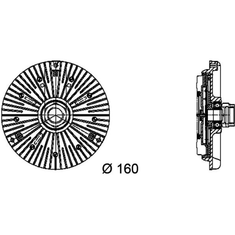 Kupplung, Kühlerlüfter CFC 94 000P Kupplung, Kühlerlüfter CFC 94 000P