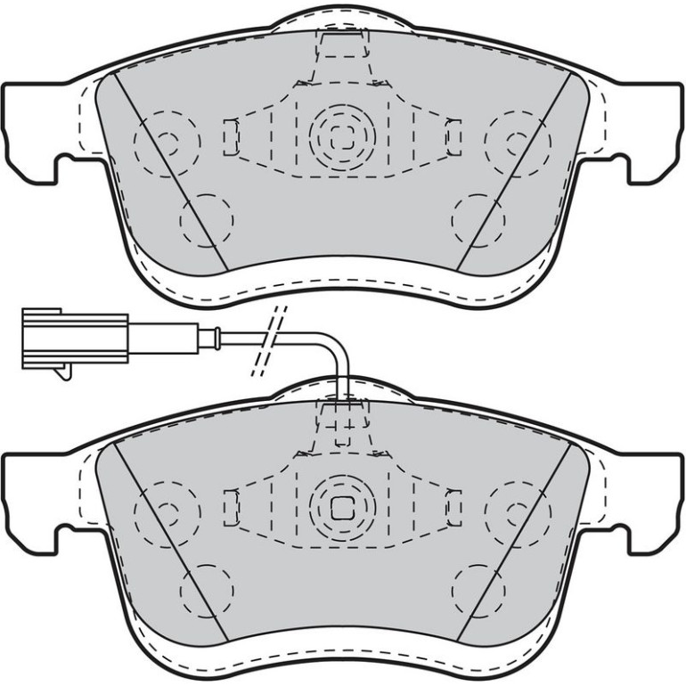 Bremsbelagsatz, Scheibenbremse 601014