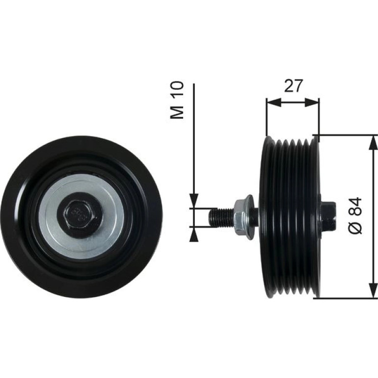 Umlenk-/Führungsrolle, Keilrippenriemen T36602 Umlenk-/Führungsrolle, Keilrippenriemen T36602