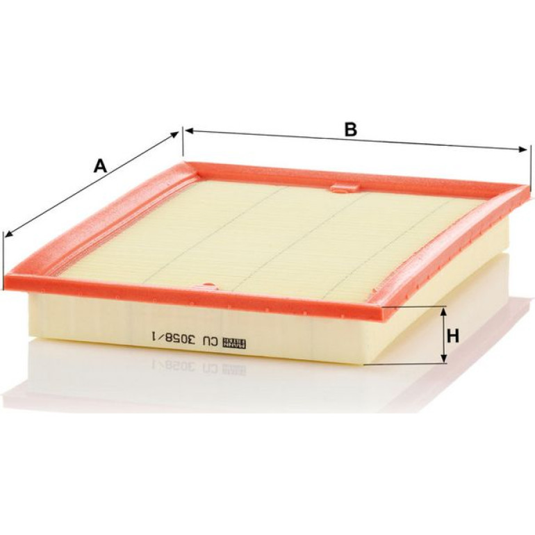 MANN-FILTER CU 3058/1 Innenraumfilter, Partikelfilter MANN-FILTER CU 3058/1 Innenraumfilter, Partikelfilter