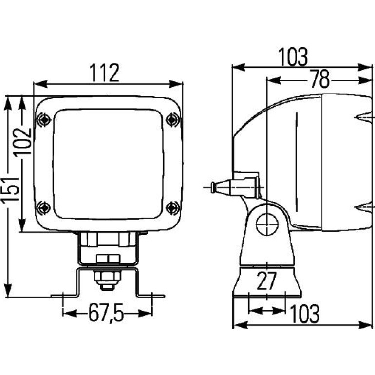 Arbeitsscheinwerfer 1GA 996 150-081