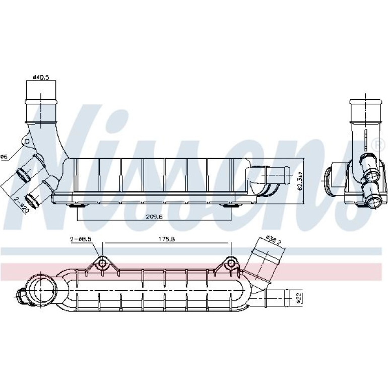 Ölkühler, Motoröl 90976 Ölkühler, Motoröl 90976