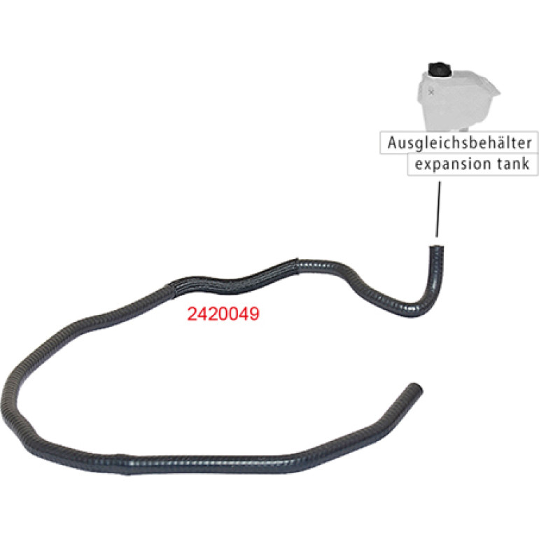 Kühlerschlauch 2420049 Kühlerschlauch 2420049