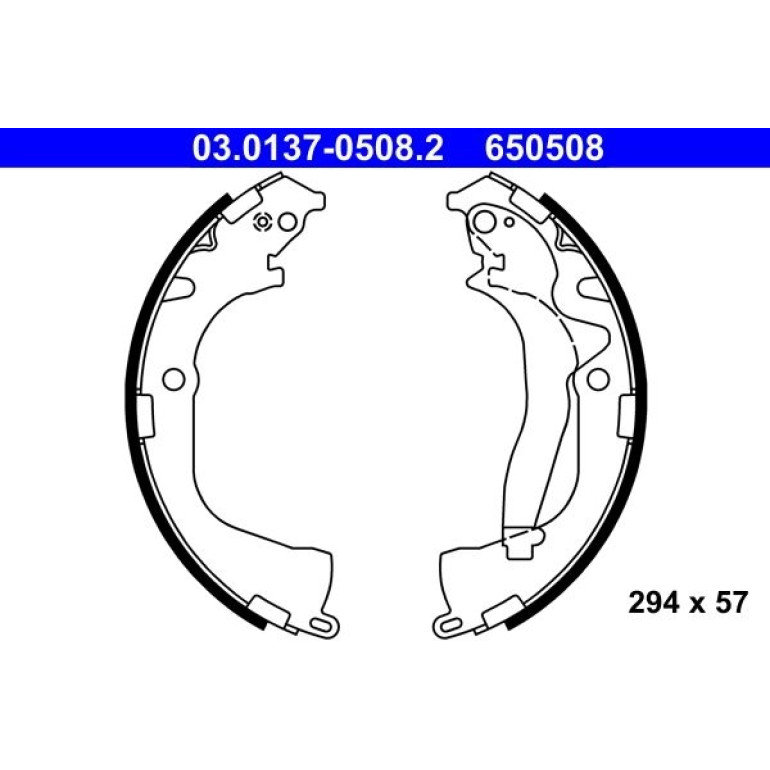 Bremsbackensatz 03.0137-0508.2