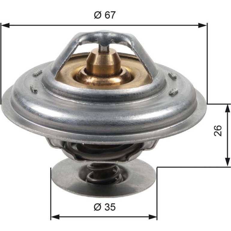 Thermostat, Kühlmittel TH13287G1 Thermostat, Kühlmittel TH13287G1