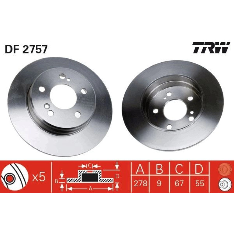 Bremsscheibe DF2757