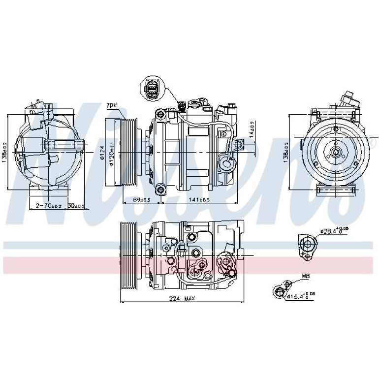 Kompressor, Klimaanlage 890025