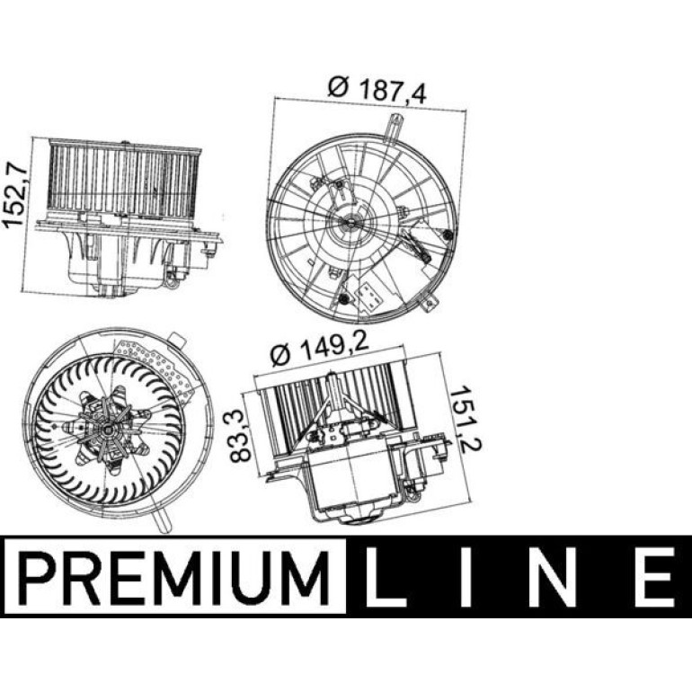 Innenraumgebläse AB 149 000P Innenraumgebläse AB 149 000P