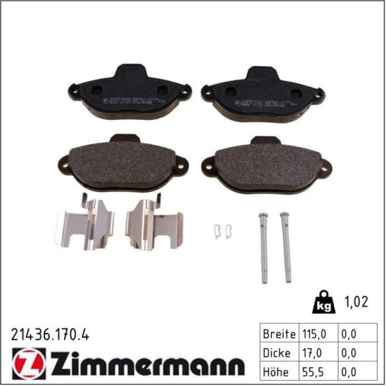 Bremsbelagsatz, Scheibenbremse 21436.170.4 Bremsbelagsatz, Scheibenbremse 21436.170.4